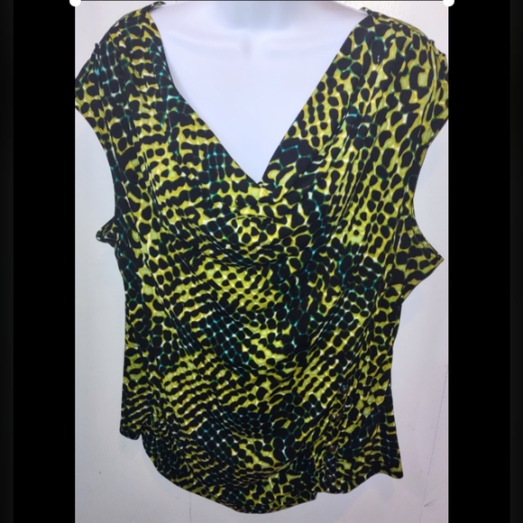 Draping Scoop Neck Sleeveless Worthington Women's Top - Picture 5 of 12